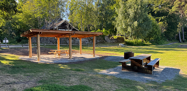 Ny grillplats på Strandängens badplats