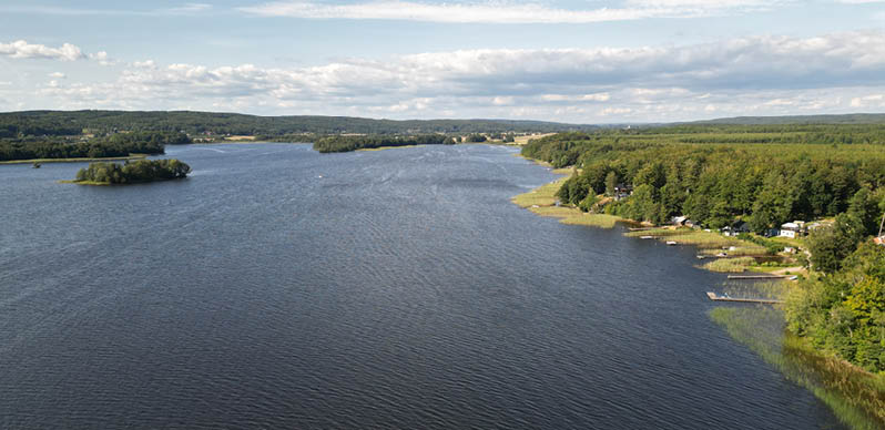 Drönarbild över Ivösjön