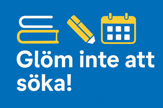 Ansök till höstens kurser med start i aug senast 1/6