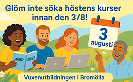 Ny ansökningstid höstens kurser!